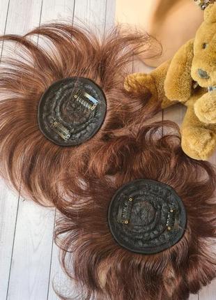 Накладка топер шиньон 100%натуральный волос5 фото