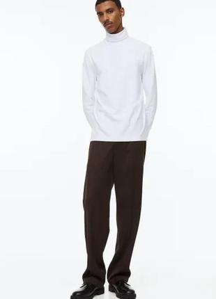 Хлопковий топ slim fit h&m 2