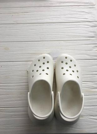 Крокси crocs crunch platform white 🦷3 фото