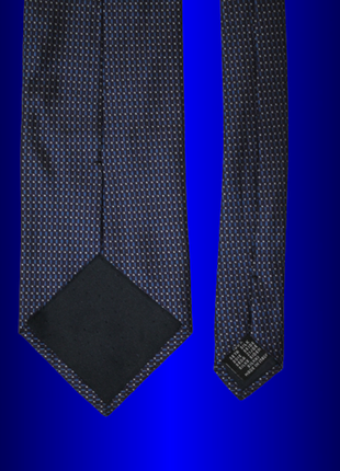 Классический шелковый шелк шолк шовк краватка широкий галстук синий с принтом  оригинал  италия lkj7 фото