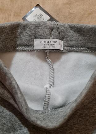 Лосини утеплені на дівчинку, primark, нові, 80, 92, 98 см, тканина бавовна, всередині утеплені флісовою шубкою (є фото)4 фото