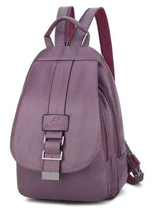 Стильная женская сумка рюкзак эко кожа2 фото