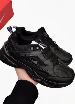 Кроссовки черные nike m2k tekno массивные.  внешне широкие.  классные сникерсы.  под классику7 фото