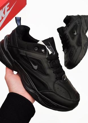 Кроссовки черные nike m2k tekno массивные.  внешне широкие.  классные сникерсы.  под классику6 фото