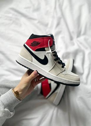 Кроссовки 🔥nike air jordan 1 high " light smoke grey"🔥