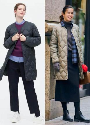 Ультралёгкий пуховик uniqlo s, m