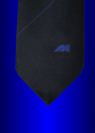 Класична чоловіча широка синя краватка самов'яз метелик мітелік краватка від бренда micro lkj