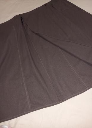 Юбка юбка на запах лен+хлопок3 фото
