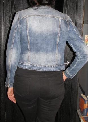Стильный джинсовый пиджак miss bon bon p.l5 фото