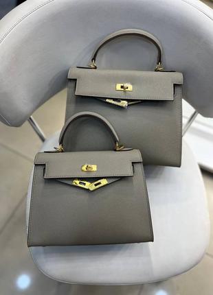 Шкіряна сумка с стилі hermes