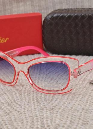 Красивые солнцезащитные женские очки в прозрачной оправе eternal1 фото