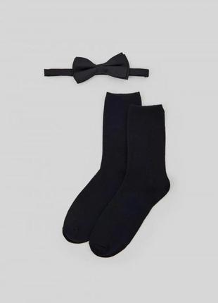 39-42/43-46 новий фірмовий чоловічий подарунковий набір комплект з краватка метелик шкарпетки sinsay