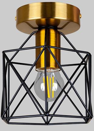 Бронзовый потолочный светильник лофт (56-xpr101f-1 brz+bk)