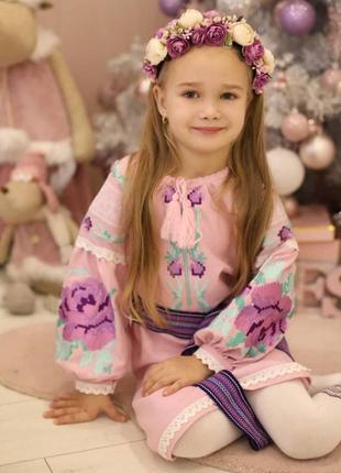 Платье вышитое для девочек