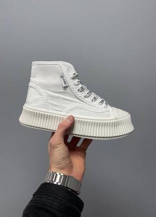 Кроссовки в стиле chanel sneakers platform «white’