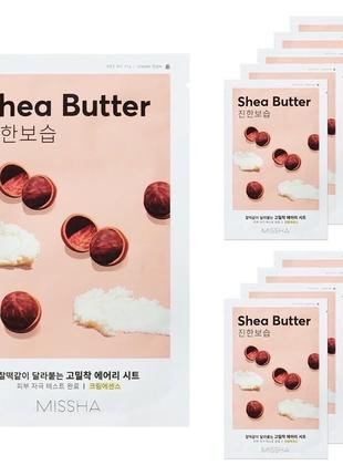 Маска для лица с маслом ши missha airy fit sheet mask shea butter1 фото