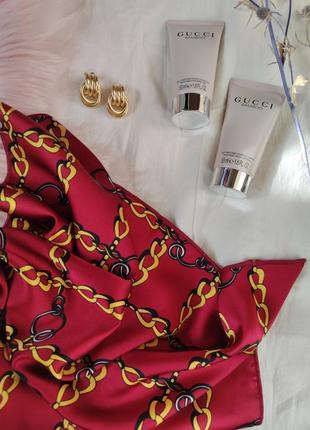 Хустка хустинка платок платоч бант стрічка для волосся на сумку топ-якість бордовий3 фото