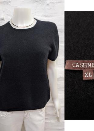 Cashmere кашемировый джемпер с короткими рукавами1 фото