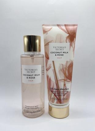 Подарочный набор coconut milk & rose victoria's secret6 фото