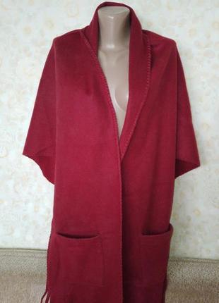 🔥🔥🔥 теплий шарф-пончо з карманами