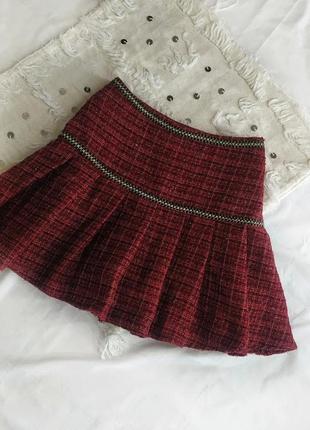 Твидовая мини юбка1 фото