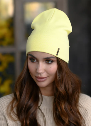 Шапка авіньйон естетична і стильна шапка авіньйон лимонна