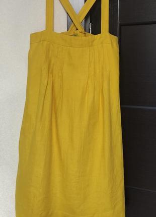 Платье, сарафан, лён.