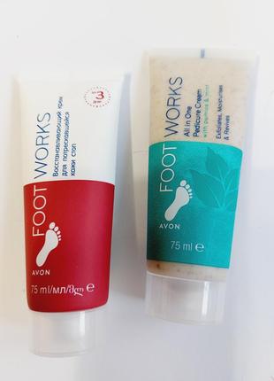 Набір по догляду за шкірою стоп, крем + скраб, 75/75 мл