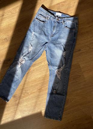 Рваные джинсы бойфренд1 фото