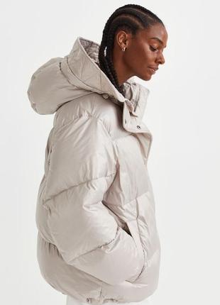 Пуховик куртка курточка пуффер puffer пухова куртка h&m hm xs s4 фото