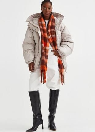 Пуховик куртка курточка пуффер puffer пуховая куртка h&amp;m hm xs s7 фото