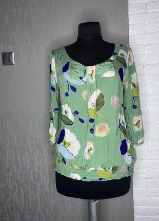 Оригінальна блуза з бантом блузка у квітковий принт next, l1 фото