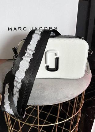 Сумка у стилі marc jacobs b/w  у чорно-білому кольорі9 фото