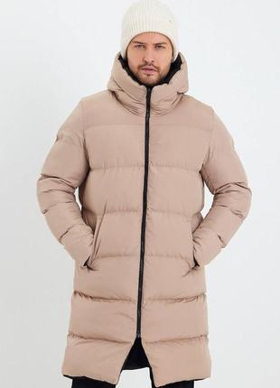 Крутой мужской пуховик куртка двухсторонняя теплая зимняя зима4 фото