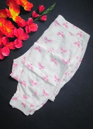 Суперовые легкие домашние пижамные брюки принт фламинго next7 фото