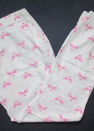 Суперовые легкие домашние пижамные брюки принт фламинго next6 фото