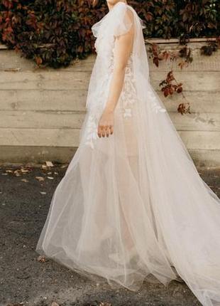 Весільна сукня колір айворі4 фото