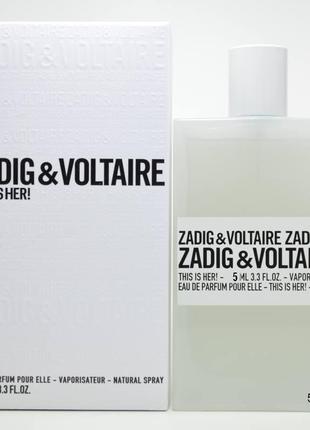 Zadig & voltaire this is her💥original 5 мл распив аромата затест