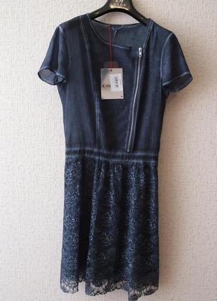 Платье cycle (италия), сине-серого цвета1 фото
