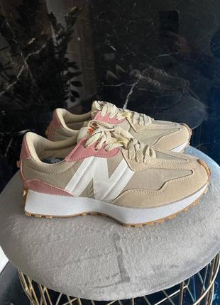 Nb 327 beige pink кроссовки10 фото