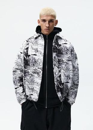 Куртка з коміксами zara.