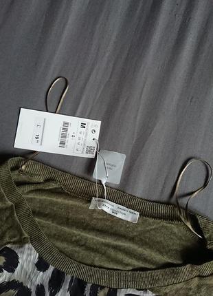 Брендова фірмова жіноча лляна футболка zara,оригінал,нова з бірками,розмір м, made in portugal, 100%  льон.5 фото
