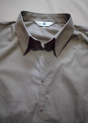 Нова бавовняна сорочка літо хакі розмір uk 183 фото
