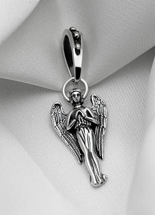 Срібний підвісок янгол охоронець