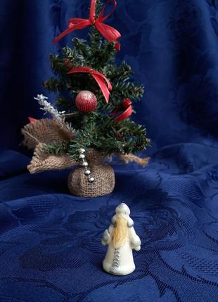1950-е! 🎄☃️ дед мороз елочная новогодняя игрушка советская малютка миниатюра винтаж целлулоид эмали6 фото