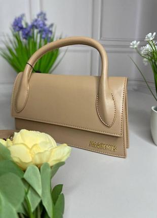 Сумка женская jacquemus le chiquito long бежевая