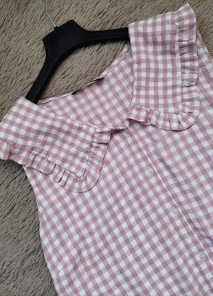 Актуальная рубашка на завязке с воротником/блузка/блуза/топ3 фото