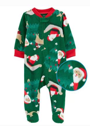 Флисовый человечек пижама комбинезон слип ромпер carters картерс