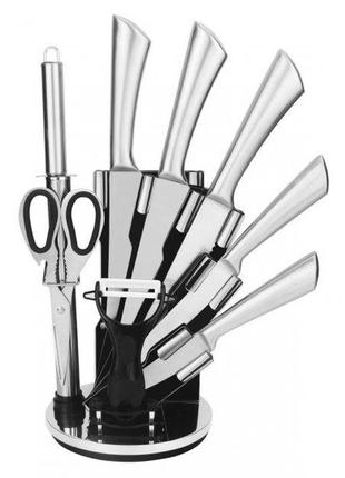 Набор ножей con brio cb-7076 9 предметов серый код товара: 4500337