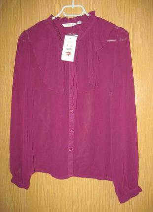 .новая бордовая блузка "new look" р. 421 фото